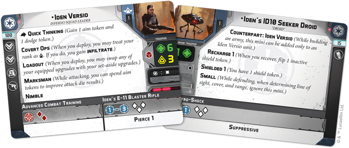 Star Wars : Legion - Iden Versio and ID10 Commander Expansion